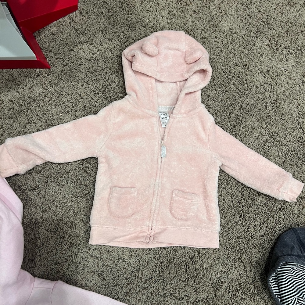 Carters girls sweatshirt with ears size 18 months